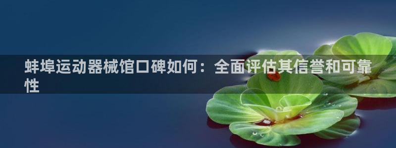 凯时官网手机版首页：蚌埠运动器械馆口碑如何：全面评估
