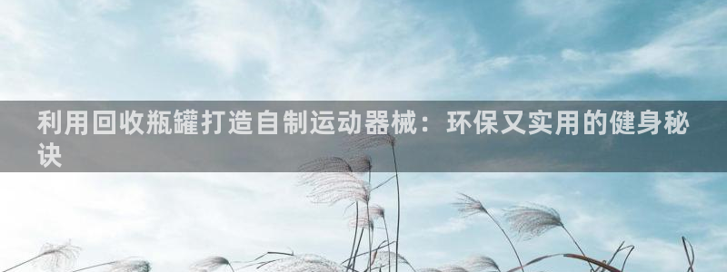 kb88凯时唯一官网注册：利用回收瓶罐打造自制运动器