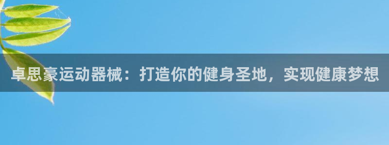 尊龙人生就是博登陆：卓思豪运动器械：打造你的健身圣地