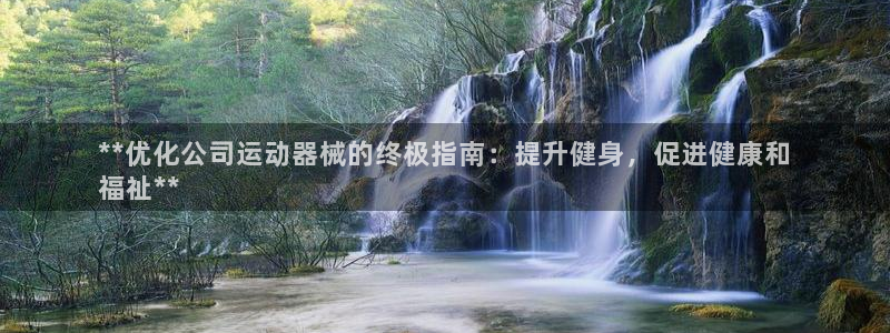 尊龙官网：**优化公司运动器械的终极指南：提升健身，