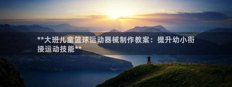 尊龙人生就是博D88：**大班儿童篮球运动器械制作教
